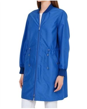 Moorer Mid Length Coat - Blue