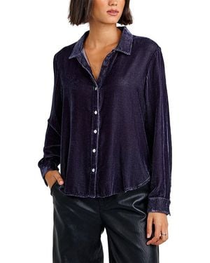 Bella Dahl Silk-Blend Shirt - Blue