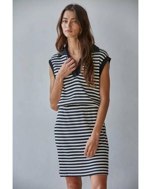 By Together Marley Polo Mini Dress - Blue