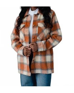 Panache Greta Plaid Jacket - Brown