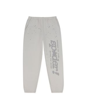 Sp5der Sport Tonal Punk V2 Sweatpants - Gray