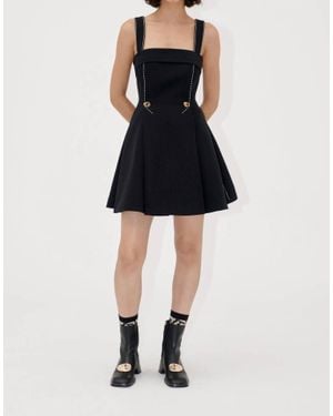 Stine Goya Sleeveless Square Neck Mini Dress - Black
