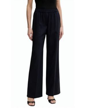 Weekend Wkdmallo Wool Straight Leg Pants - Black