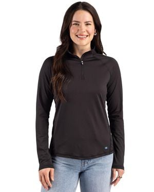 Cutter & Buck Prospect Recycled Featherlight Stretch Quarter Zip - Black