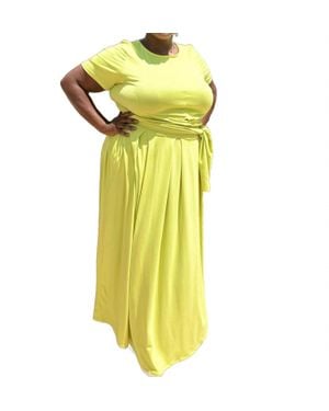 The Curve Aruba Maxi Skirt Set - Yellow