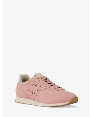 Michael Kors Outlet Essex Suede Sneaker - Pink