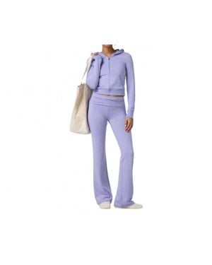 Vuori Halo Mini Full Zip Hoodie - Blue