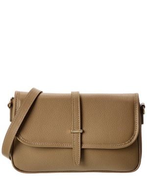 Italian Leather Crossbody - Brown