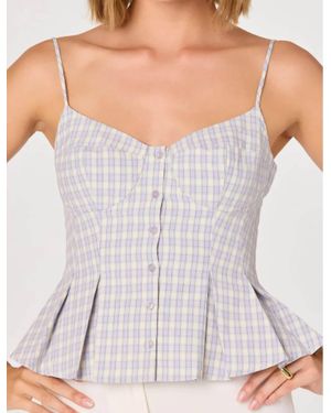 Astr Lesly Bustier Top - White
