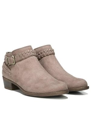 LifeStride Adriana F0373F1-251 Boots Mushroom Ankle Strap Bootie Lion857 - Brown