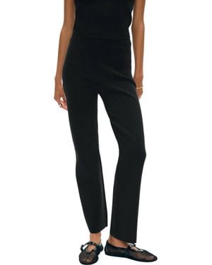 White + Warren Superfine Organic Cotton Pants - Black