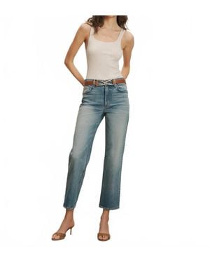 Veronica Beard Leah Straight-Leg Jean Jeans - Blue