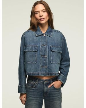 Lucky Brand Denim Utility Jacket - Blue