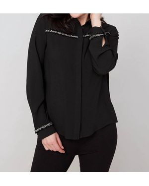 Renuar Woven Blouse - Black