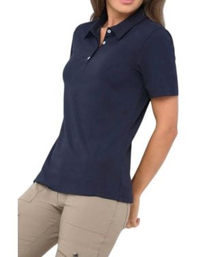 Anatomie Eve Pima Cotton Polo Shirt - Blue