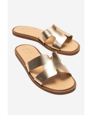 Forever & Always Shoes Biora Leather Slide - Pink