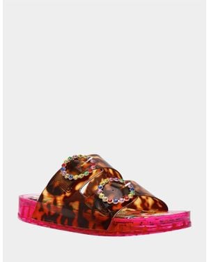 Betsey Johnson Landin Flatform Sandal - Red