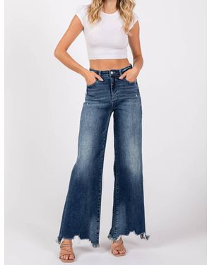 Petra153 Lyndie Super Stretch Wide Leg Jeans - Blue