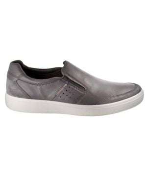 Ecco Soft 7 Relaxed Slip On Sneakers - Gray