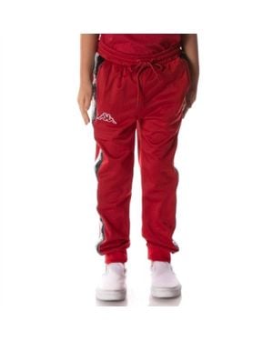 Kappa Kid's Logo Tape Dalic Trackpant - Red