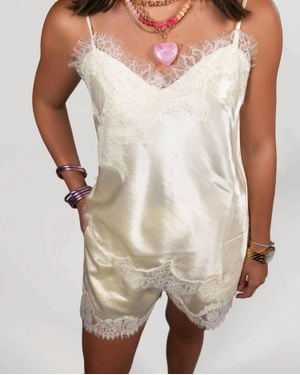 Aaron & Amber Dani Lace Set - White
