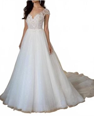 Mori Lee Callie Ballgown Wedding Dress - Gray
