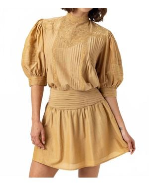 Sundays Brushed Moni Top - Brown