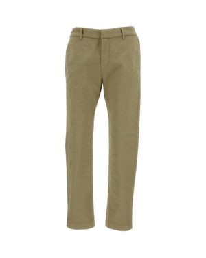 Barena Stretch Cotton Twill Semi-Jogger Pants - Green