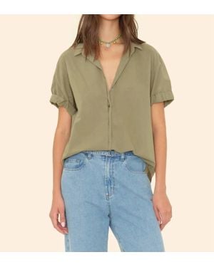 Xirena Channing Cotton Shirt - Green
