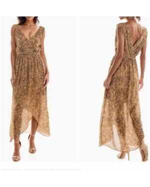 Socialite High Low Maxi Dress - Natural