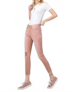 VERVET BY FLYING MONKEY Sari High Rise Skinny Jeans - White