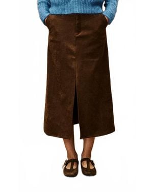 FRNCH Glaieul Ice Skirt - Brown