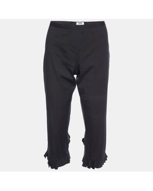 Moschino Cheap And Chic Cotton Capri Pants - Blue