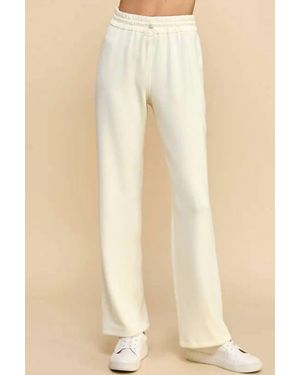 TCEC Ella High-Waisted Stretch Pants - Natural