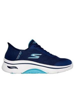 Skechers Go Walk Arch Fit 2.0 Valencia Hands Free Slip-Ins Aqua 125319-Nvaq - Blue