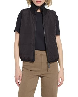 Lyssé Prudence Reversible Puffer Sweater Vest - Blue