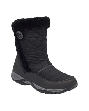Easy Spirit Exposure Faux Fur Mid-Calf Winter Boots Lion73 - Black