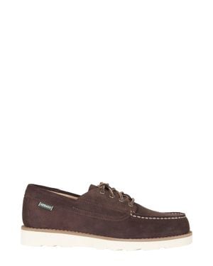 Sebago Dark Askookfield Hand-Stitched Suede Moccasin Loafers - Brown