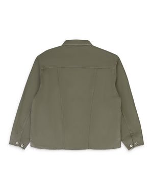 Facis Heavy Twill Tracker Khaki Denim Jacket - Green