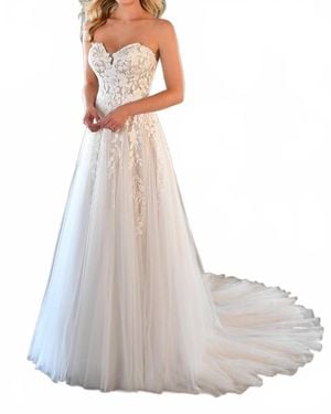 Stella York Strapless Ballerina Inspired Wedding Dress - White