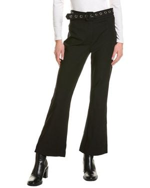 Theo the Label Gaia Grommet Belt Cropped Boot Pant - Black