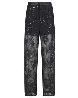 Isabelle Blanche Pantalone Pantaloni - Black