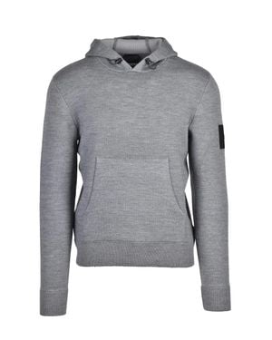 OUTHERE Wool-Blend Hooded Sweatshirt - Gray
