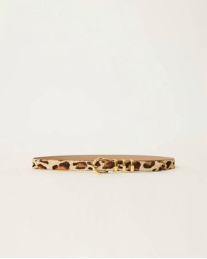 B-Low The Belt Kad Calf-Hair Leather Belt - Natural