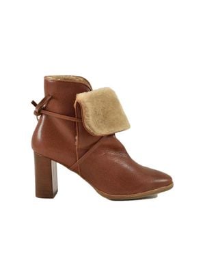L'Autre Chose Ankle Boot Heel 7.5Cm - Brown