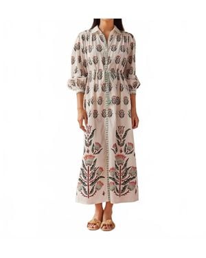 Omika Aria Midi Dress - Brown