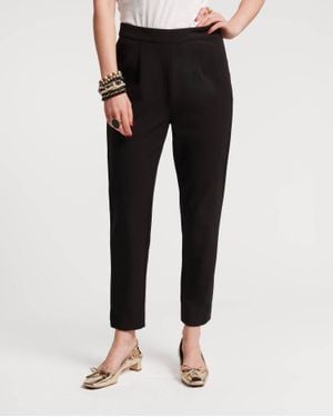 Frances Valentine Lucy Japanese Stretch Blend Cigarette Pants - Black