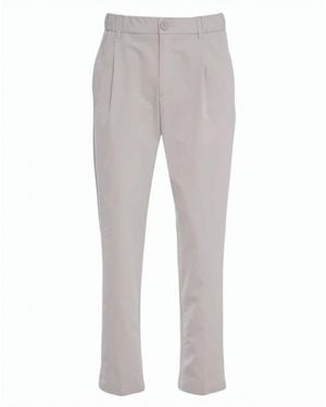 Herno Technical Stretch Seersucker Drawstring Pants - Gray