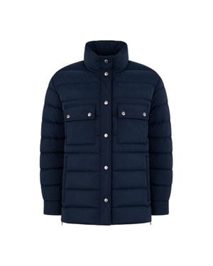 Moorer Criseideos Stand-Collar Short Down Jacket Blu - Blue