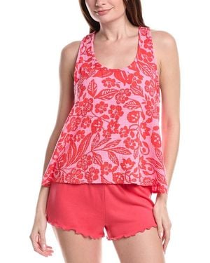 Pj Salvage Bali Bay Floral Tank - Red
